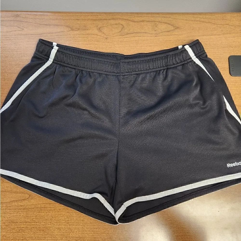 Reebock XL black and white shorts.